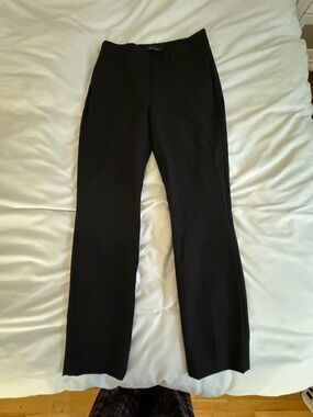 WHBM Classic Black Straight-Leg Dress Pants